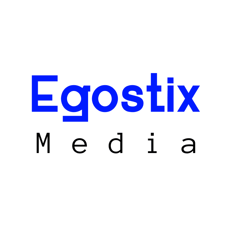 Egostix Media identity mark used as a cover for AI business systems writing